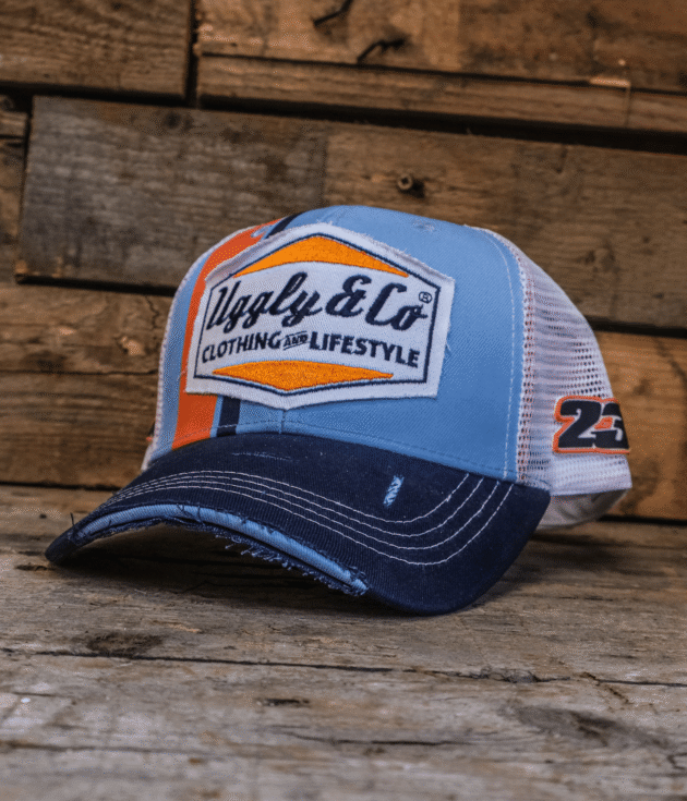 Retro Blue & Orange Cap