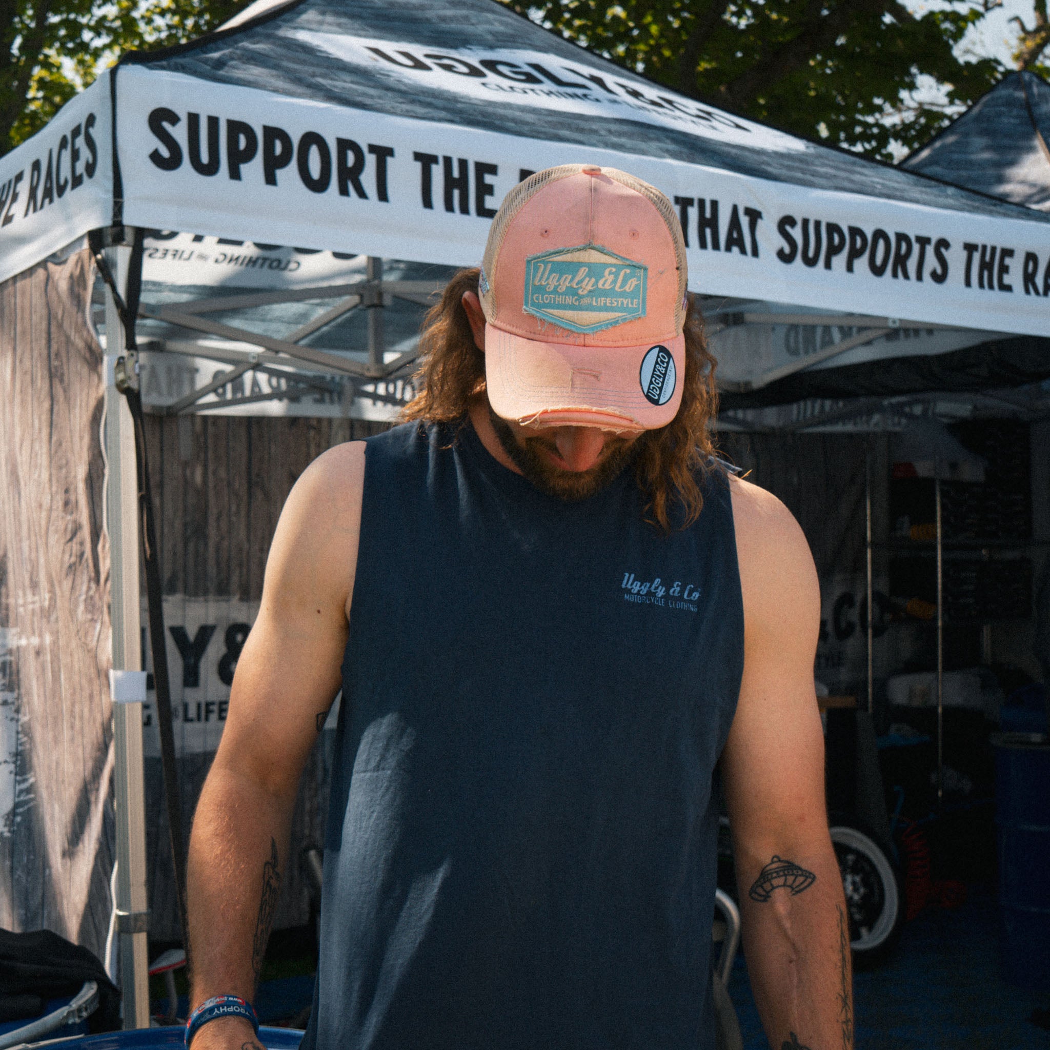 Pastel Pink & Blue Diamond cap