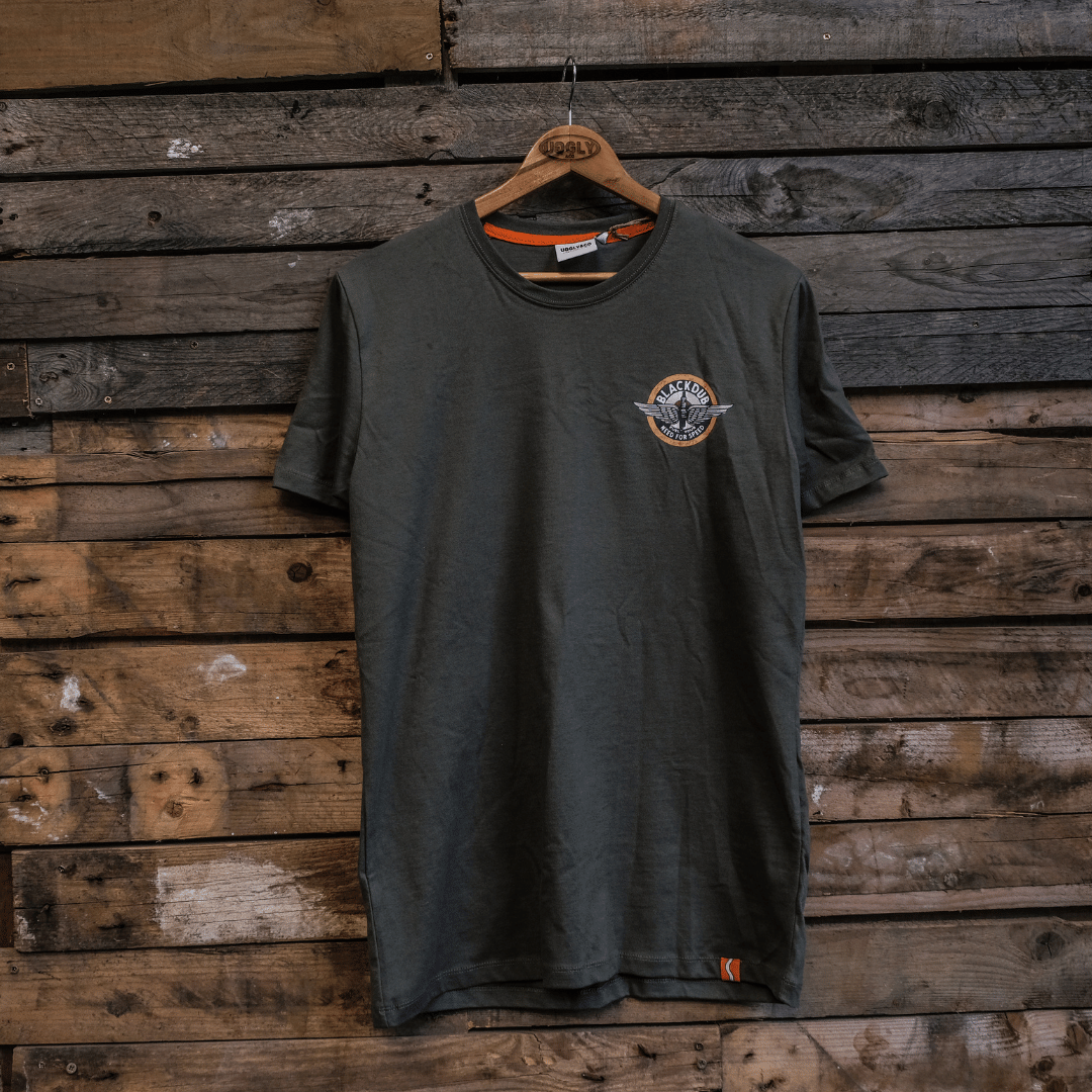 Green Aviation Circle Wings Tee