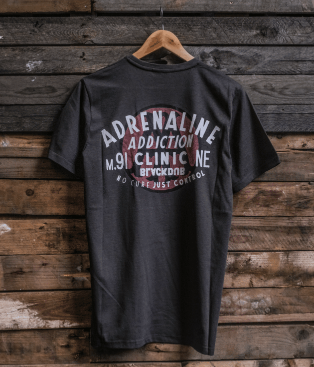 Grey Adrenaline Addiction Tee